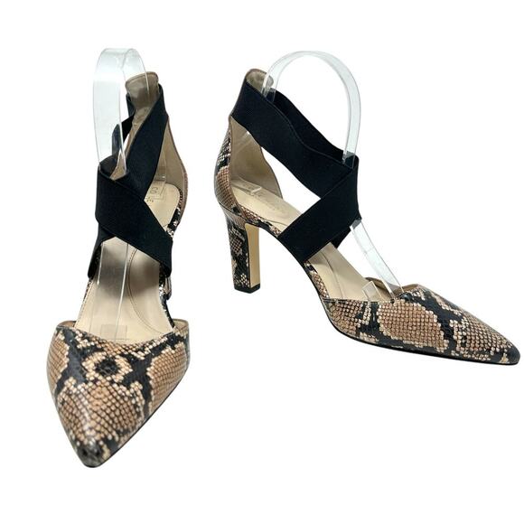 Cole Haan Grand Ambition Maikki Pointed Toe Pump Amphora Snake Print Size 8.5 - Picture 7 of 16